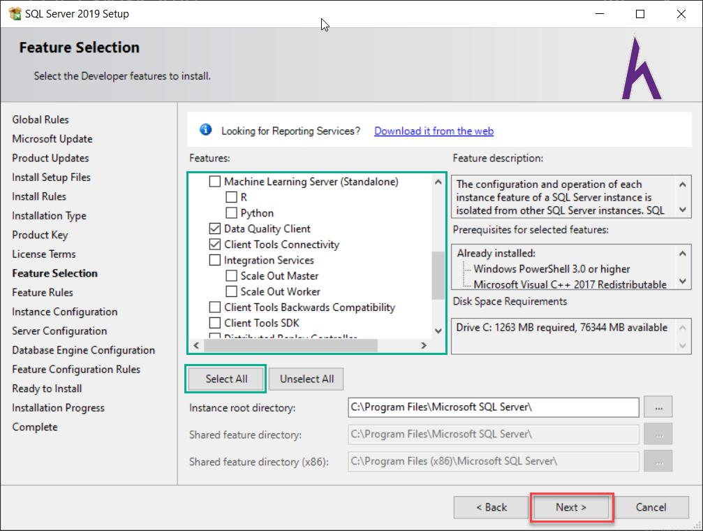 C i t sql server 2019 how kteam